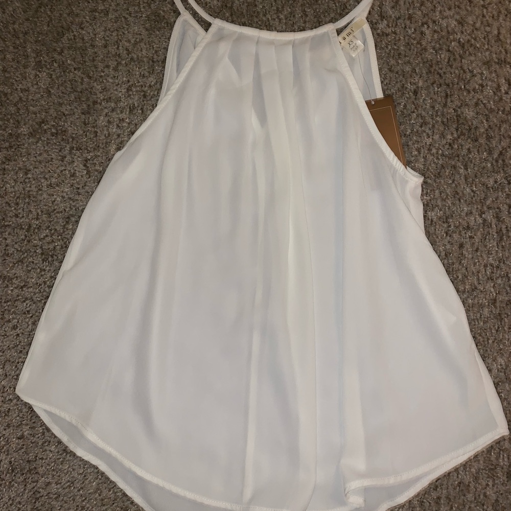 white tank top